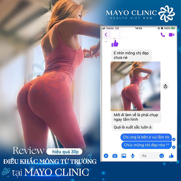 Feedback từ khách hàng điêu khắc mông từ trường tại Mayo Clinic
