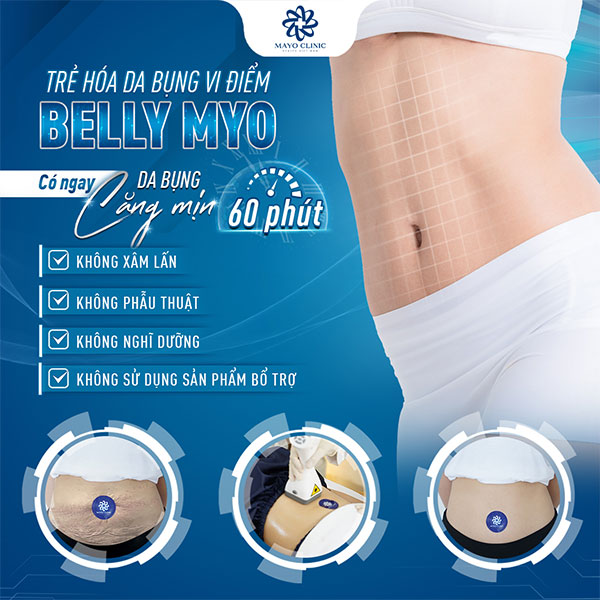 Quy trình trẻ hóa da bụng vi điểm Belly Myo chỉ 60p